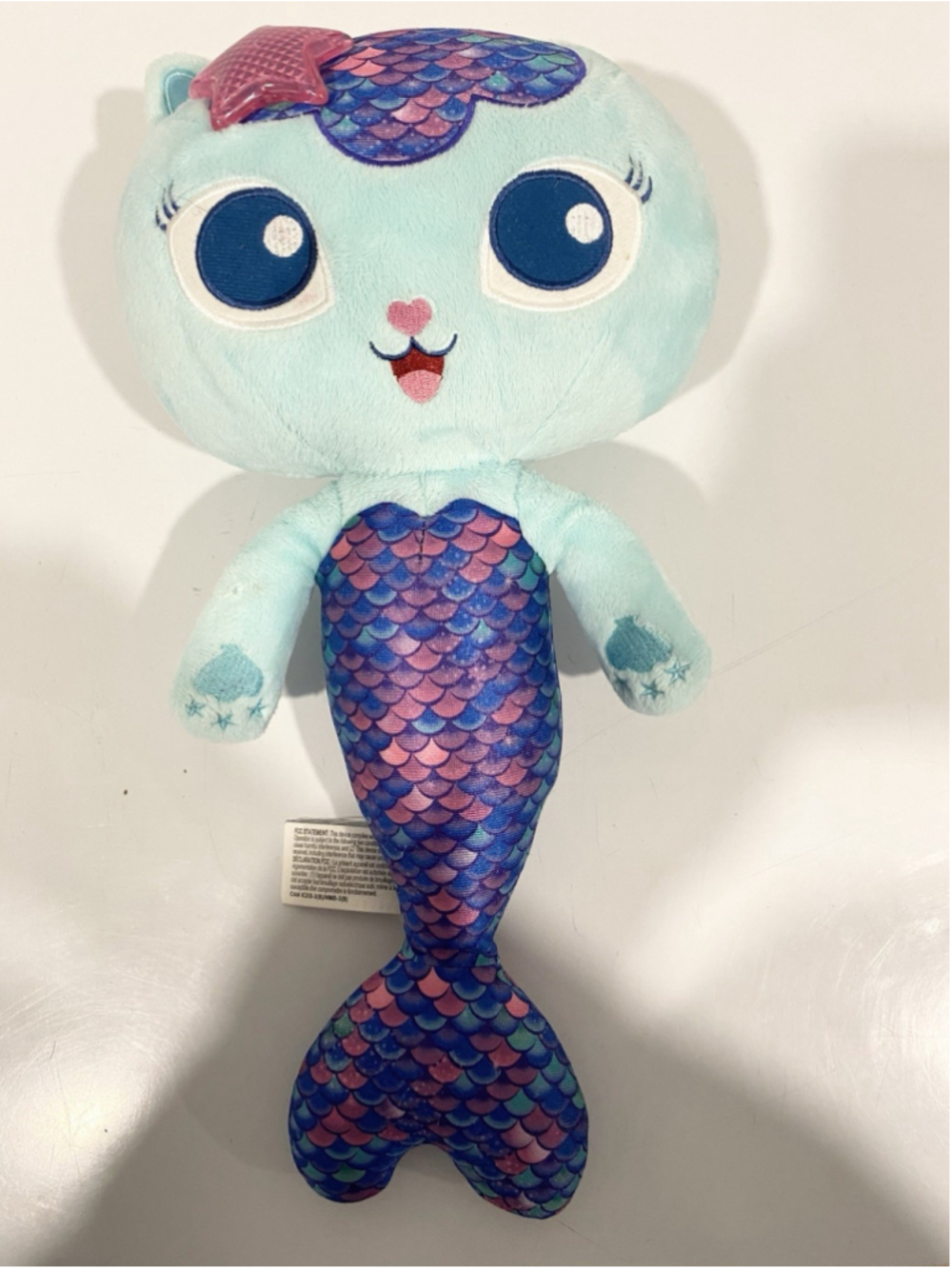 Gabby’s Dollhouse MerCat 14” Interactive Plush Lights Sounds Works Spin Master